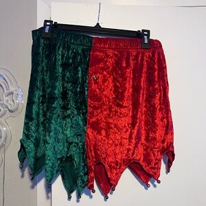 Christmas novelty shorts with bells